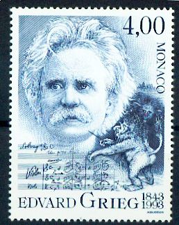 MONACO 1908   compositeur GRIEG 1993 neufs ** TB MNH SIN CHARNELA  