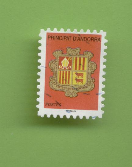 Timbre Oblitéré Used Stamp PRINCIPAT D´ANDORRA Blason ANDORRE 2007 WNS N° XD006.07