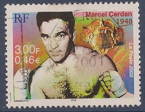 FRANCE 2000 : yt 3312 Oblitéré/Used # Boxe - Marcel Cerdan