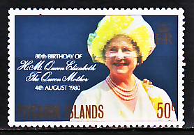 Pitcairn 189 80e anniversaire de la Reine-mère Elizabeth