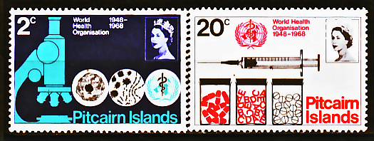 Pitcairn 94 / 95 20e anniversaire OMS