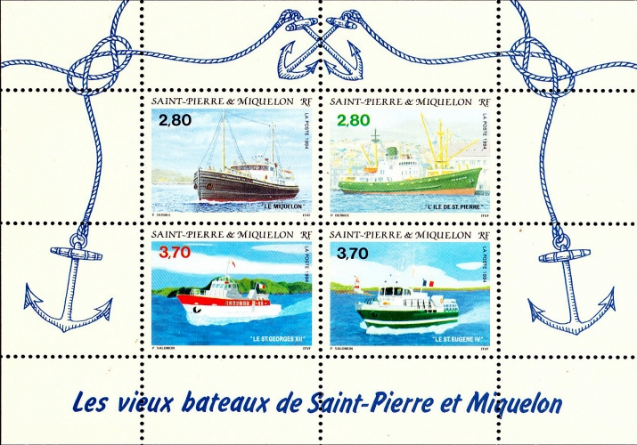 Saint-Pierre et Miquelon 1994 Les vieux bateaux de Saint-Pierre et Miquelon - Y&T BF 4 **