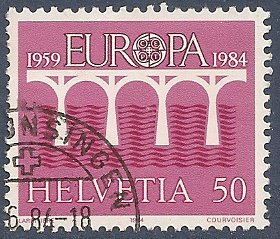 SUISSE 1984 : yt 1199 Oblitéré/Used # Europa 