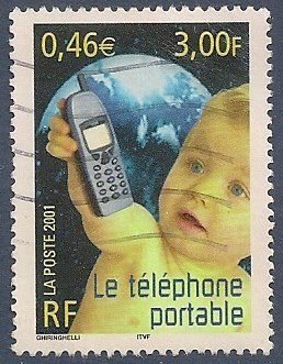 FRANCE 2001 : yt 3374 Oblitéré/Used # Téléphone portable