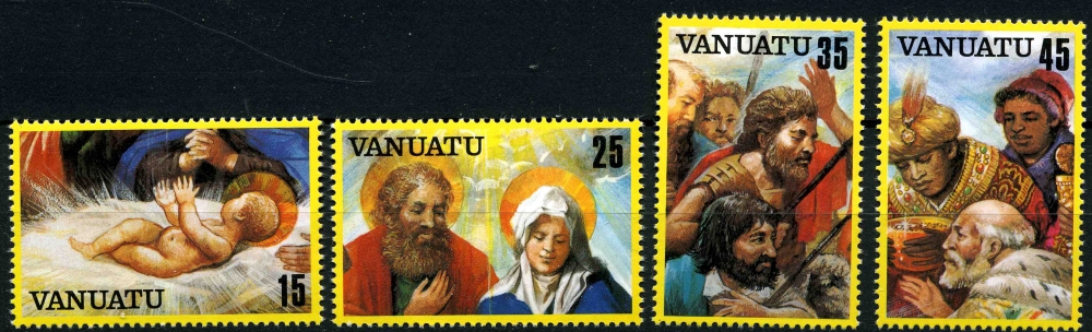 Vanuatu 1982 Noël : scènes de la Nativité