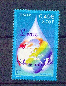 France 3388 l'eau 2001 neuf ** TB MNH sin charnela  