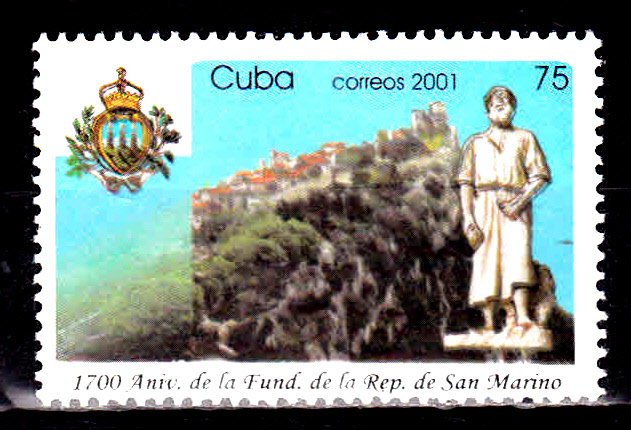 Cuba 3942 1700e anniversaire de la République de Saint Marin