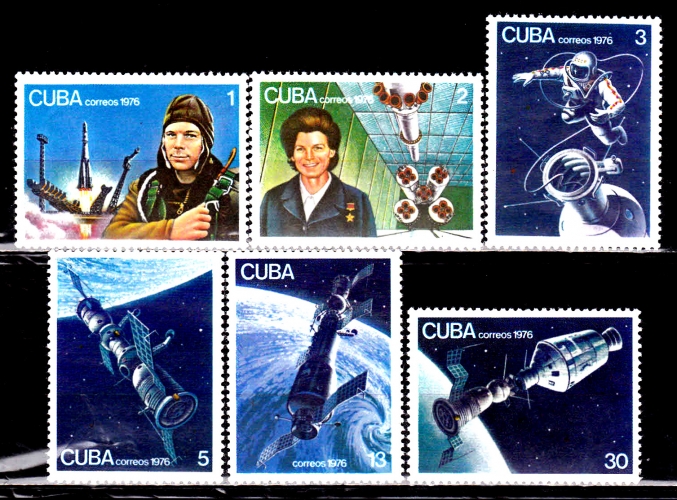 Cuba 1920 / 25 25e anniversaire du 1er homme dans l'espace