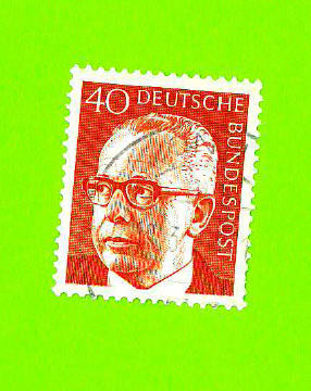 Timbre Oblitéré Used Stamp 40 Deutsche Bundespost Allemagne Deutschland Germany