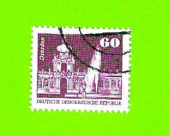 Timbre Oblitération ronde Used Stamp Dresden DEUTSCHE DEMOKRATISCHE REPUBLIK 60 ALLEMAGNE