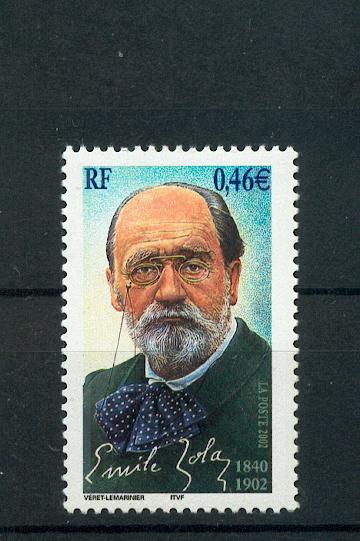 France 3524 2002  Emile Zola neuf ** TB MNH sin charnela  