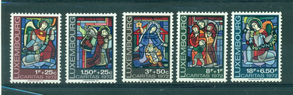 Luxembourg - 1972 -  TP 803 / 7 - Noël - Vitraux- Neuf ** NMH