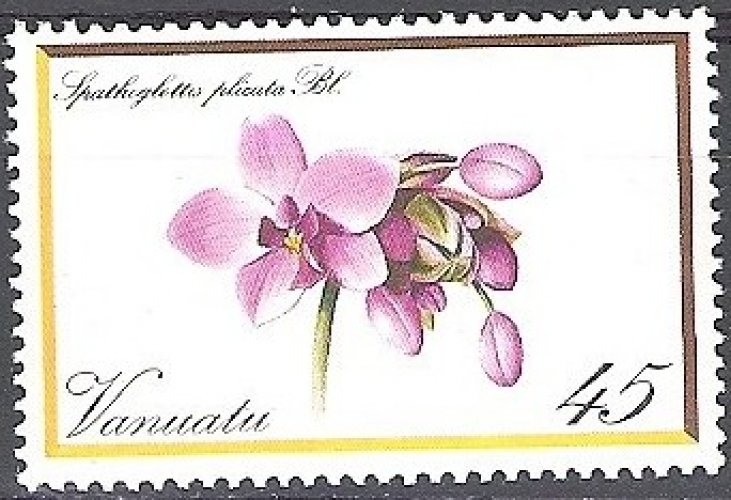 Vanuatu 1982 Michel 629 Neuf ** Cote (2005) 1.50 Euro Fleur orchidée Spathoglottis plicata