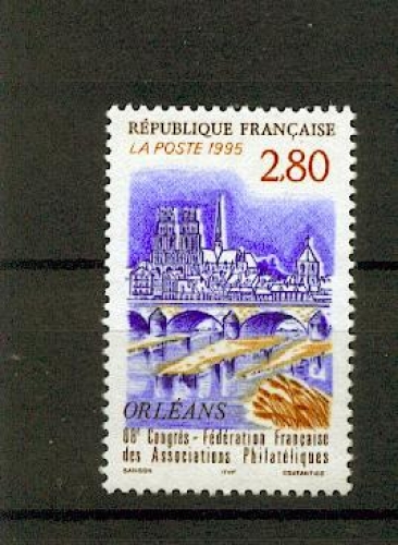 France 2953 congrès de la fédération FFAP 1995 neuf ** luxe MNH sin charnela prix de la poste 0.42