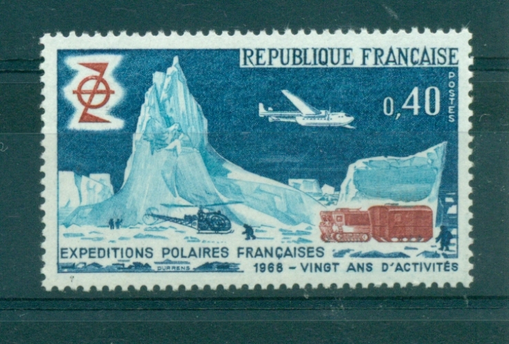 France - 1968 - TP 1574 - 20e Anniv. Expédition Polaire Française - Neuf ** NMH