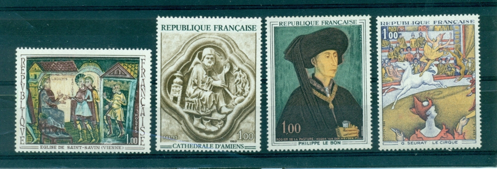 France - 1969 - TP 1586 / 8A - Oeuvres d'Art - Neuf ** NMH