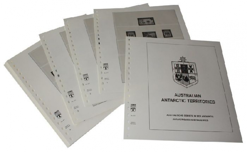 Australie AAT Territoire Antarctique Australien 2001 Feuilles pré-imprimées Lindner sans timbres