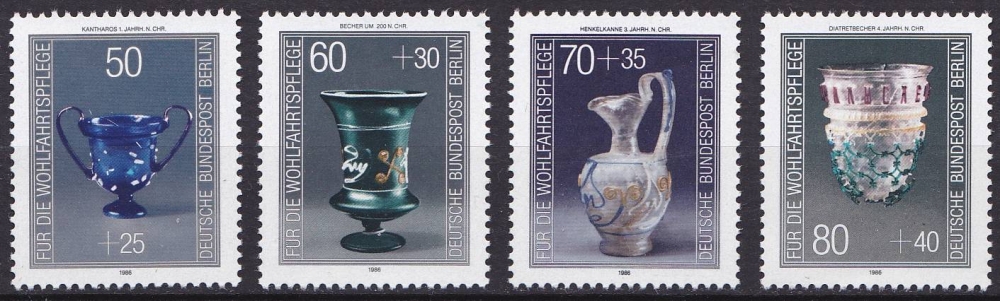 ALLEMAGNE BERLIN 1986 NEUF** MNH N° 726 à 729