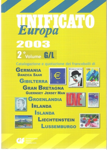 Catalogue Unificato 2003 Europe de l´Ouest complet neuf **  