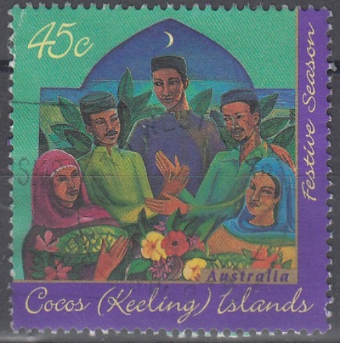 Cocos (Keeling) Islands 1996 Michel 343 O Cote (2005) 0.80 € Fête Hari-Raya
