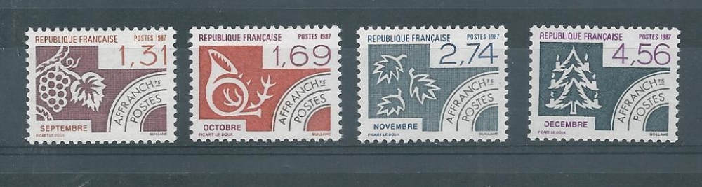 FRANCE préoblitérés 194à197 neufs**