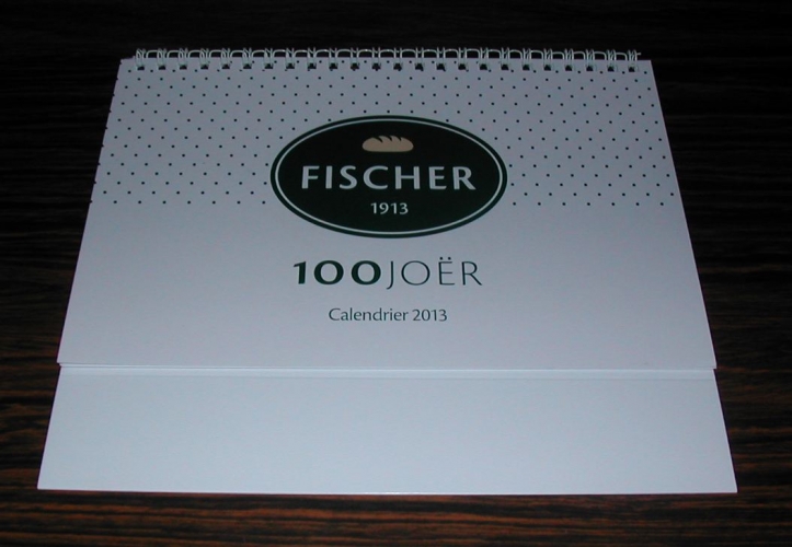 Calendrier 2013 Calendar Triptyque FISCHER Boulangerie Pâtisserie LUXEMBOURG