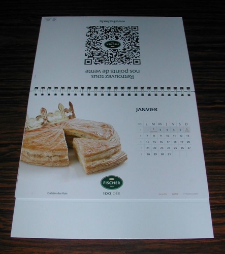 Calendrier 2013 Calendar Triptyque FISCHER Boulangerie Pâtisserie LUXEMBOURG