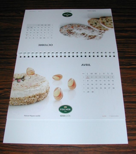 Calendrier 2013 Calendar Triptyque FISCHER Boulangerie Pâtisserie LUXEMBOURG