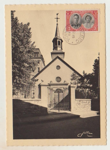  cpsm 1939 Canada   l'Hôtel-Dieu de Québec  L'Eglise Conventuelle