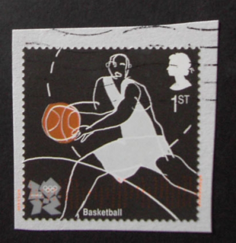 GB 2009 Olympics Basketball (Self-adhesive)