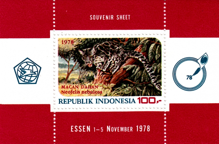 Indonésie Bf 25 Essen 1978 / Neofelis nébulosa 