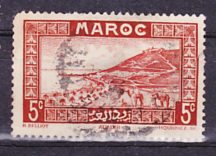 MAROC 1933-34 Y& T N° 131 Oblitéré