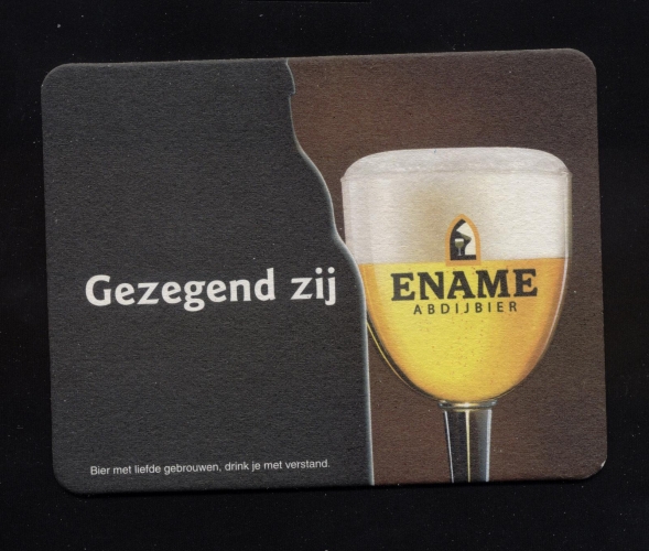 SB Sous Bock Bière Beer Mat GEZEGEND ZIJ ENAME ABDIJBIER