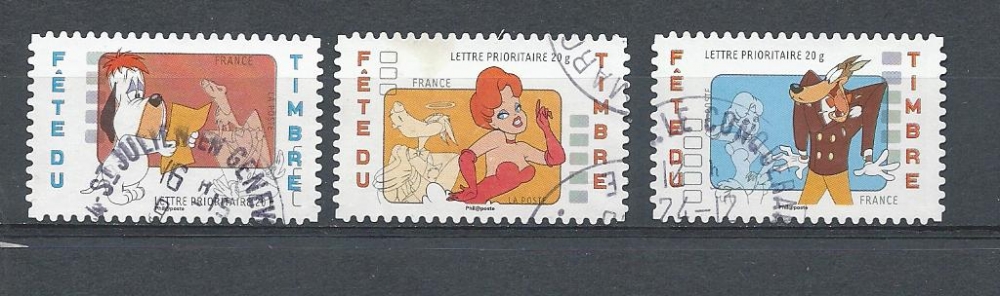 FRANCE adhésifs 160 à 162 oblitérés rond