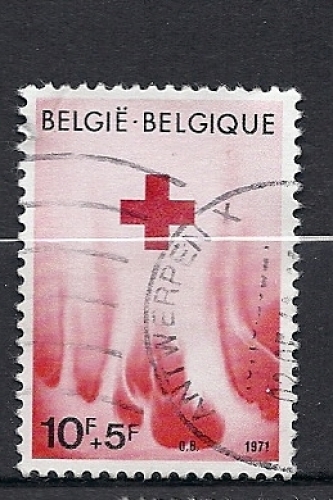 Belgique  Y T   1588   Croix Rouge