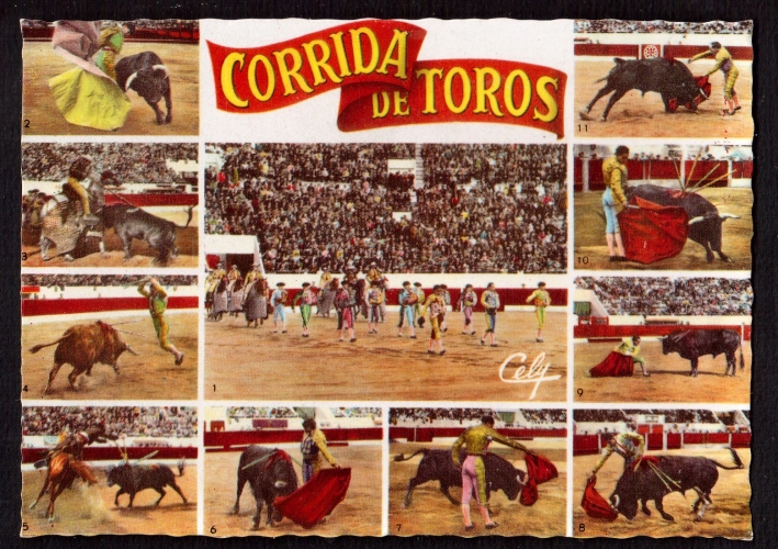 France Carte postale Cpm Corrida de Toros Diverses Phases d' une Corrida