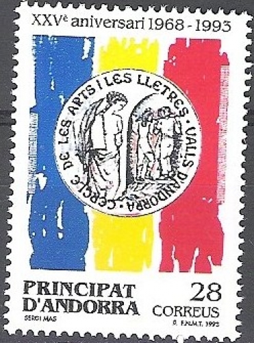 Andorra Español 1993 Michel 234 Neuf ** Cote (2015) 1.00 Euro Cercle des arts et lettres des Vallées
