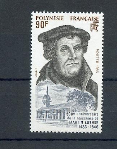 Polynésie 208 1983 luther neuf **TB MNH sin charnela faciale 0.8