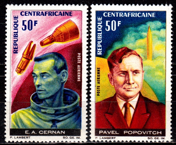 Centrafrique Pa 43 / 44 Cosmonautes