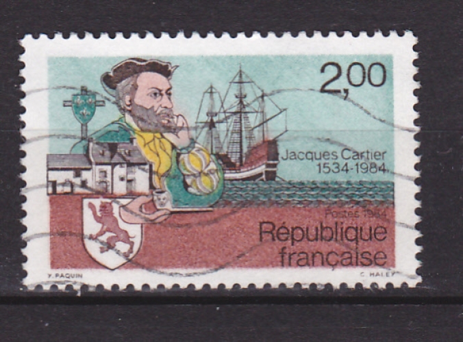 France 1984  Y& T n° 2307 Jacques Cartier