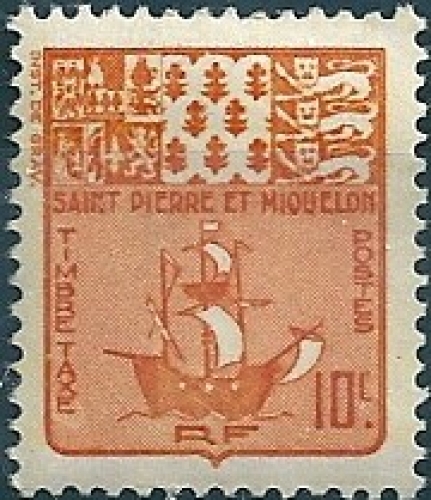 Saint Pierre & Miquelon - 1947 - Y&T T67 ** - MNH (Taxe)