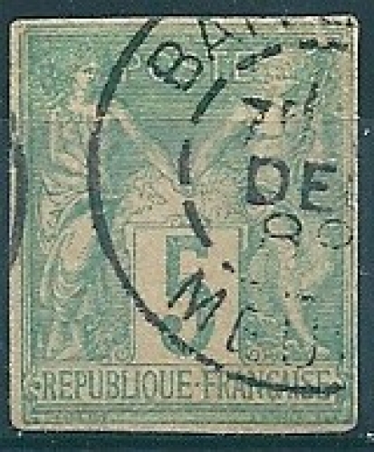 France - Y&T 102 allégorique type II (o) - Cancelled - used 