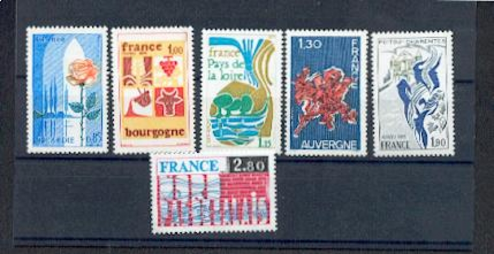 France 1847 1852 Régions 1975  complet neufs ** Tb MNH sin charnela cote 5.8 euros 