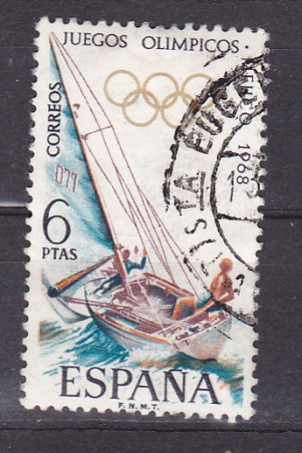 ESPAGNE  1968  Y& T n°  1548  Jeux olympiques de Mexico