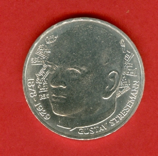 RFA -  5 Mark - Gustav Stresemann - Argent - 1978