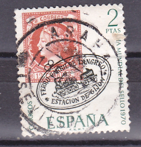 ESPAGNE 1970  Y&T n°  1623  Journée mondiale du timbre