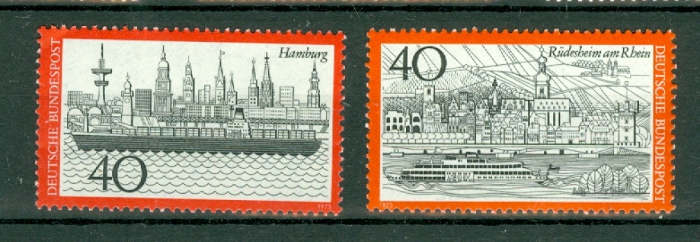 RFA - 1973 -  Tourisme - Hambourg et Radesheim - n° 611 / 2  - Neuf **