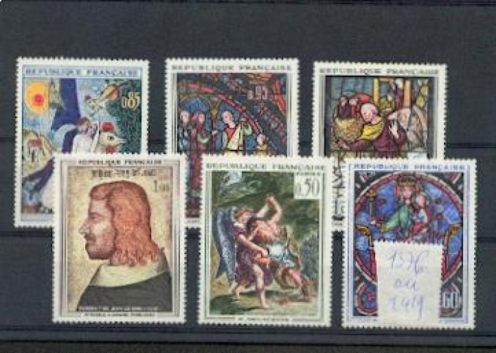 FRANCE 1376 1419 1/4 de cote Tableaux 1963 1964 neufs** TB MNH sin charnela cote 14.65 euros 