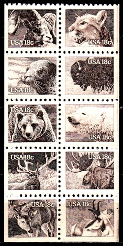 USA 1321 / 29 ( feuillet ) Faune sauvage