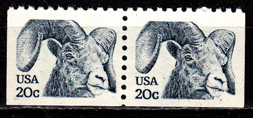  USA 1373a ( paires ) Mouflon bighorn